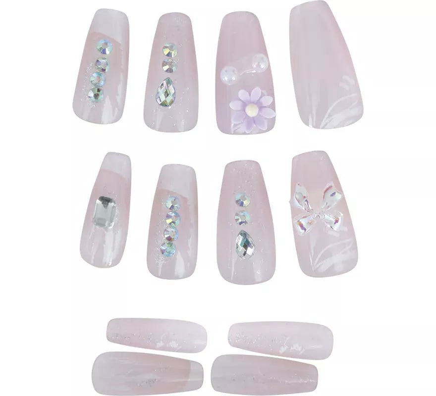 Translation missing: de.Pack de 12 Uñas con Pedrería para mujer