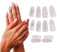 12er-Pack Strass-Nägel für Damen