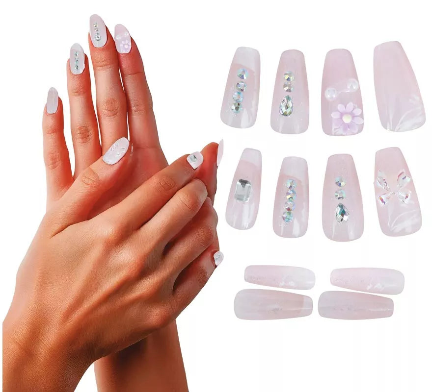 Translation missing: de.Pack de 12 Uñas con Pedrería para mujer