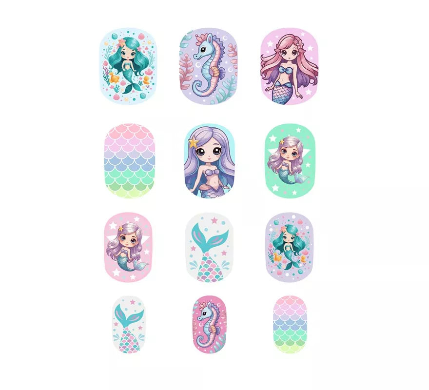 Translation missing: de.Pack de 12 Uñas de Sirenas para niña