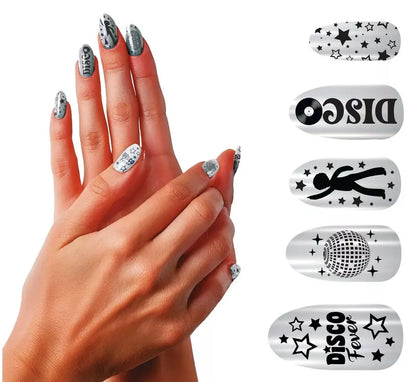 Pack de 12 Uñas Disco con Pegamento