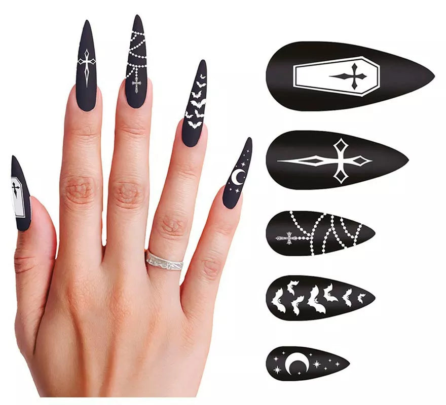 Translation missing: de.Pack de 12 Uñas largas Vampira