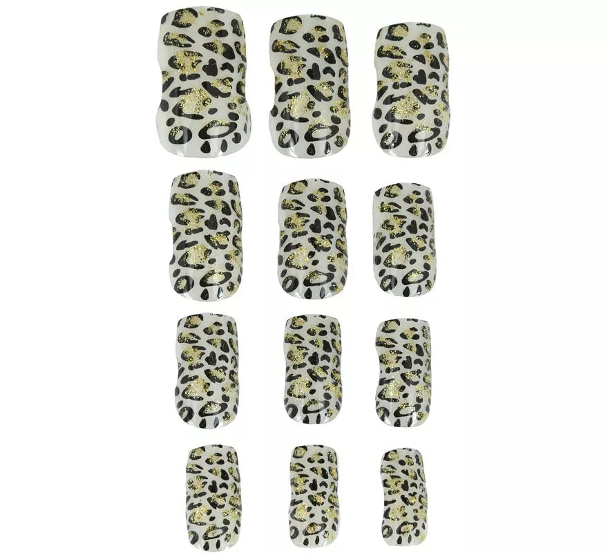 Translation missing: de.Pack de 12 Uñas Leopardo para mujer