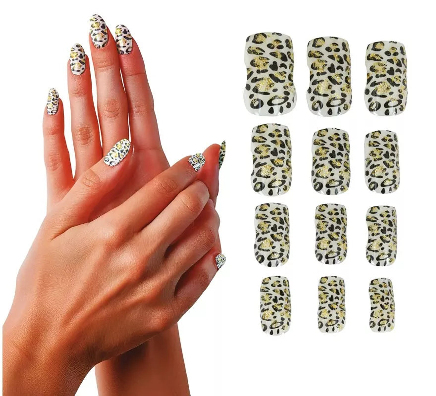 Translation missing: de.Pack de 12 Uñas Leopardo para mujer