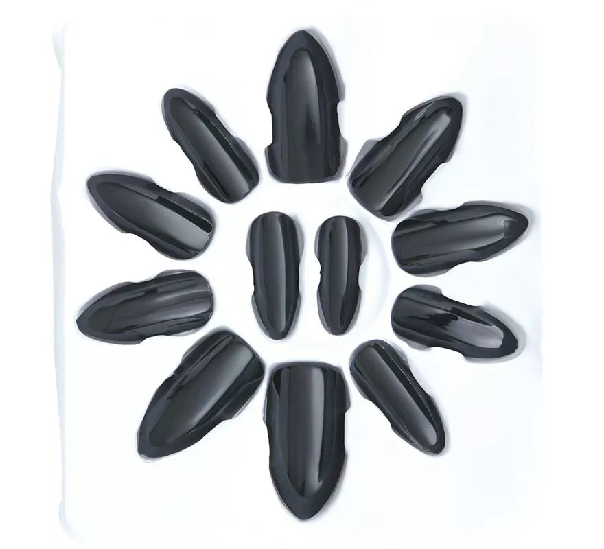 Pack de 12 Uñas negras