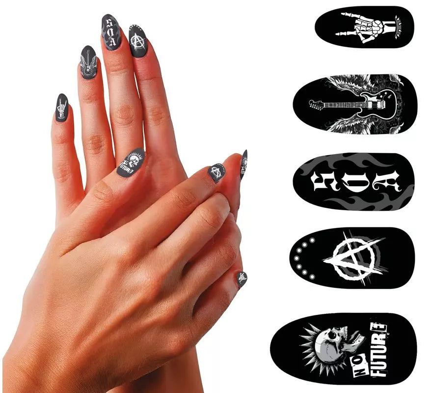 Translation missing: de.Pack de 12 Uñas Punk con Pegamento