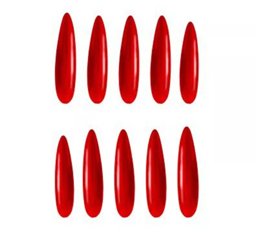 Translation missing: de.Pack de 12 Uñas rojas con adhesivo