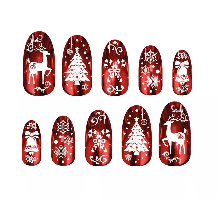 Translation missing: de.Pack de 12 Uñas rojas con glue