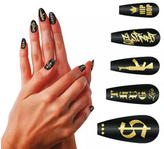 Packung mit 12 Thug Nails Leben