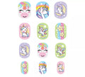 Pack de 12 Uñas Unicornios para niña