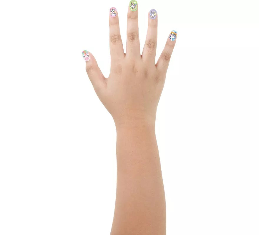 Translation missing: de.Pack de 12 Uñas Unicornios para niña