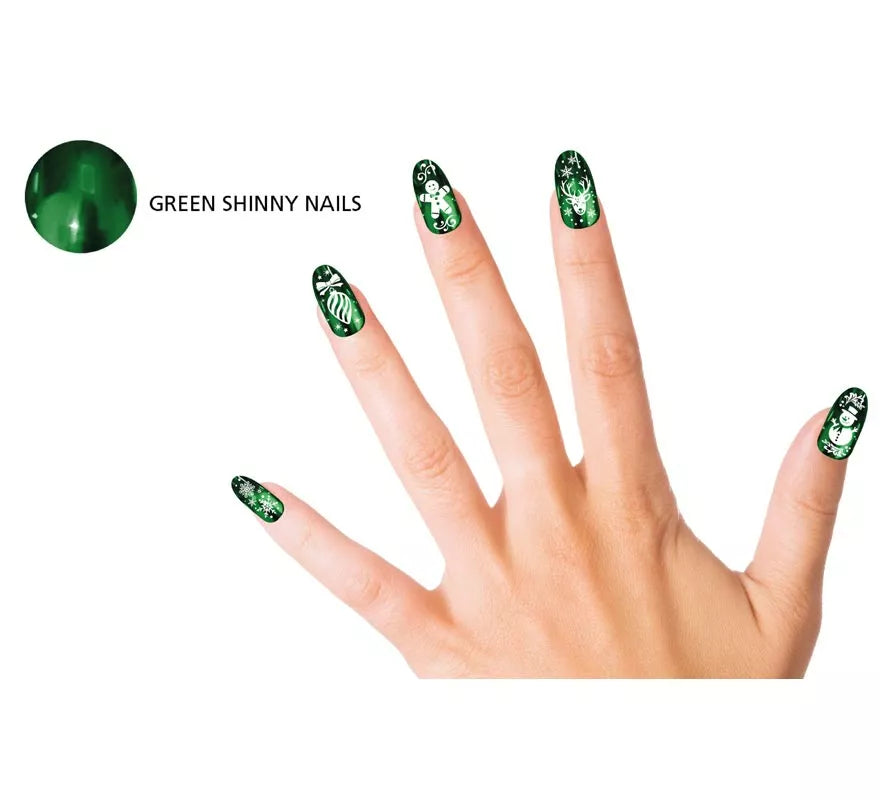 Translation missing: de.Pack de 12 Uñas verdes con glue