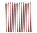 Pack de 12 Velas Oro y Rosa de 13 cm