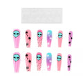 Pack de 13 Uñas Autoadhesivas Alien rosa