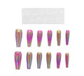 Pack de 13 Uñas Autoadhesivas efecto metal tornasol