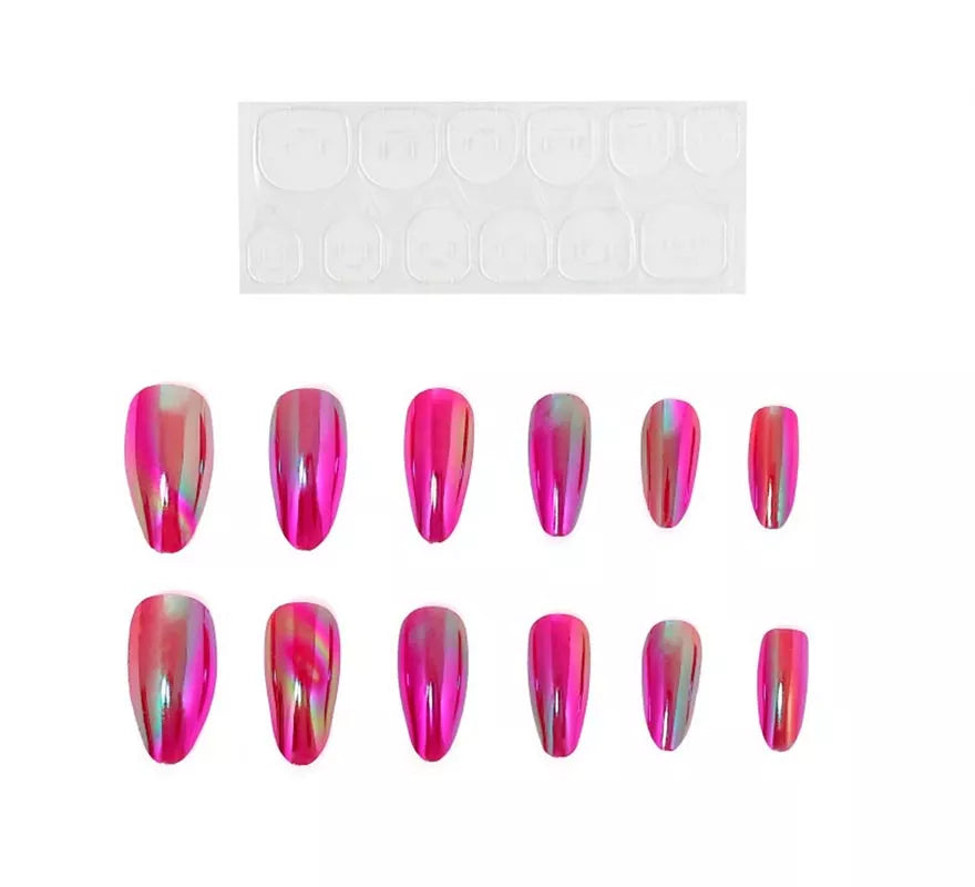 Translation missing: de.Pack de 13 Uñas Autoadhesivas Holo fucsia