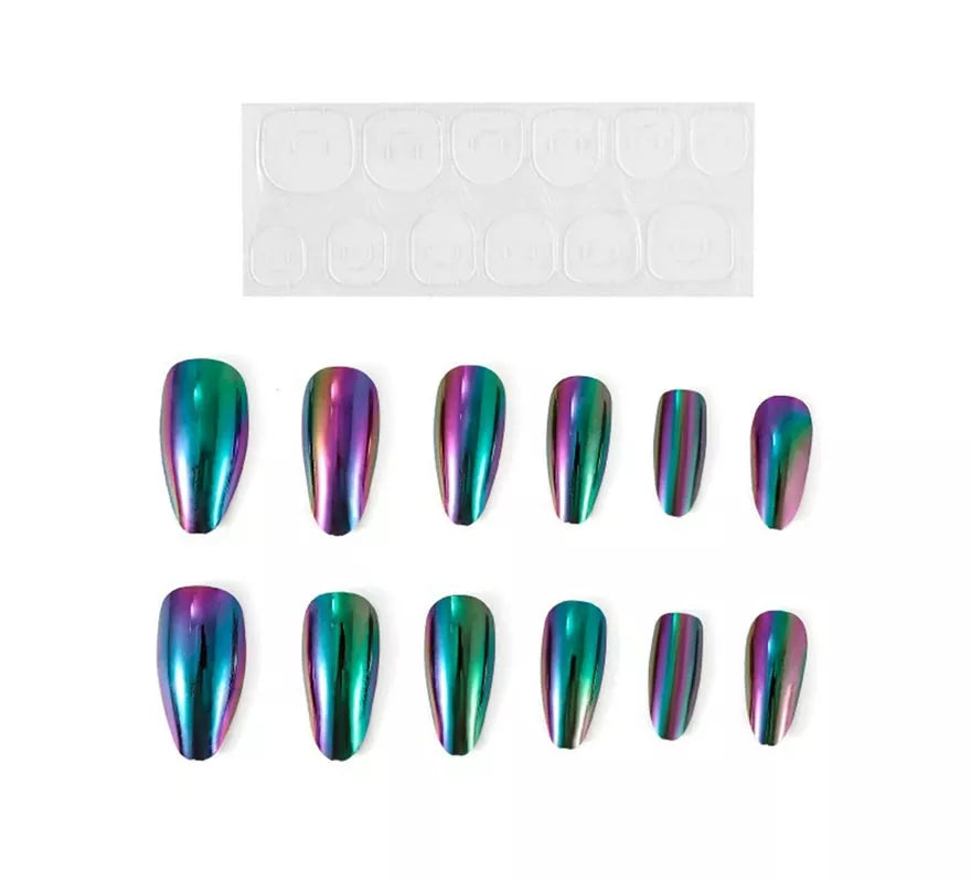 Translation missing: de.Pack de 13 Uñas Autoadhesivas Holo moradas