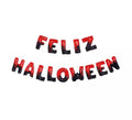 Pack de 14 Globos Feliz Halloween negro y rojo de 40 cm