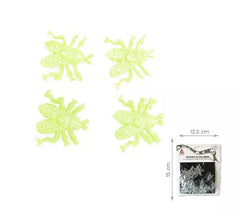Packung mit 16 fluoreszierenden Fliegen