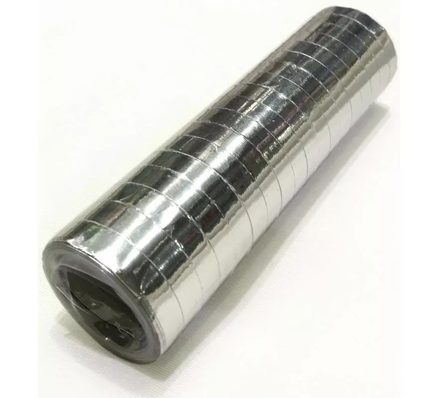 Translation missing: de.Pack de 18 Serpentinas Metalizadas color Plata de 4m