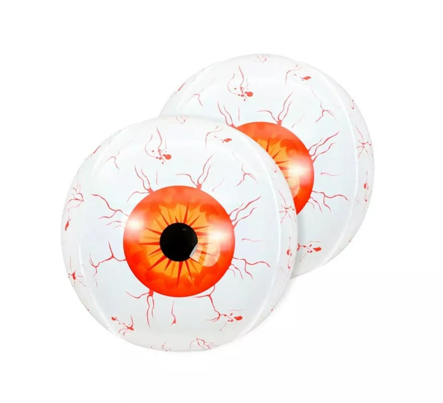 Translation missing: de.Pack de 2 Globos Ojos Hinchables rojo 4D de 55 cm