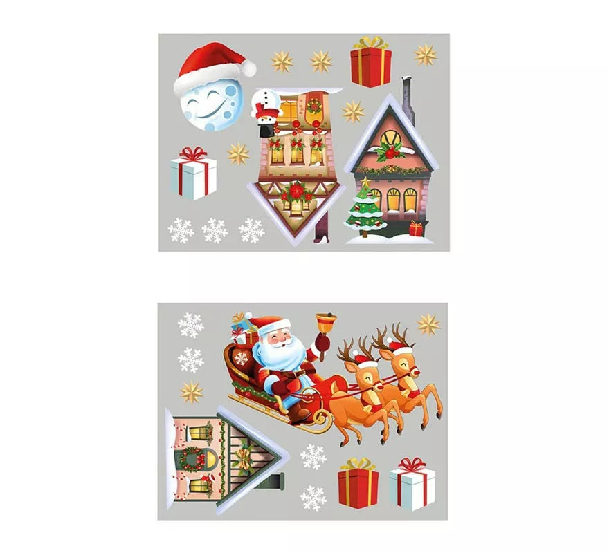 Translation missing: de.Pack de 2 Hojas Electroestáticas de Ventana Navidad de 30x40 cm