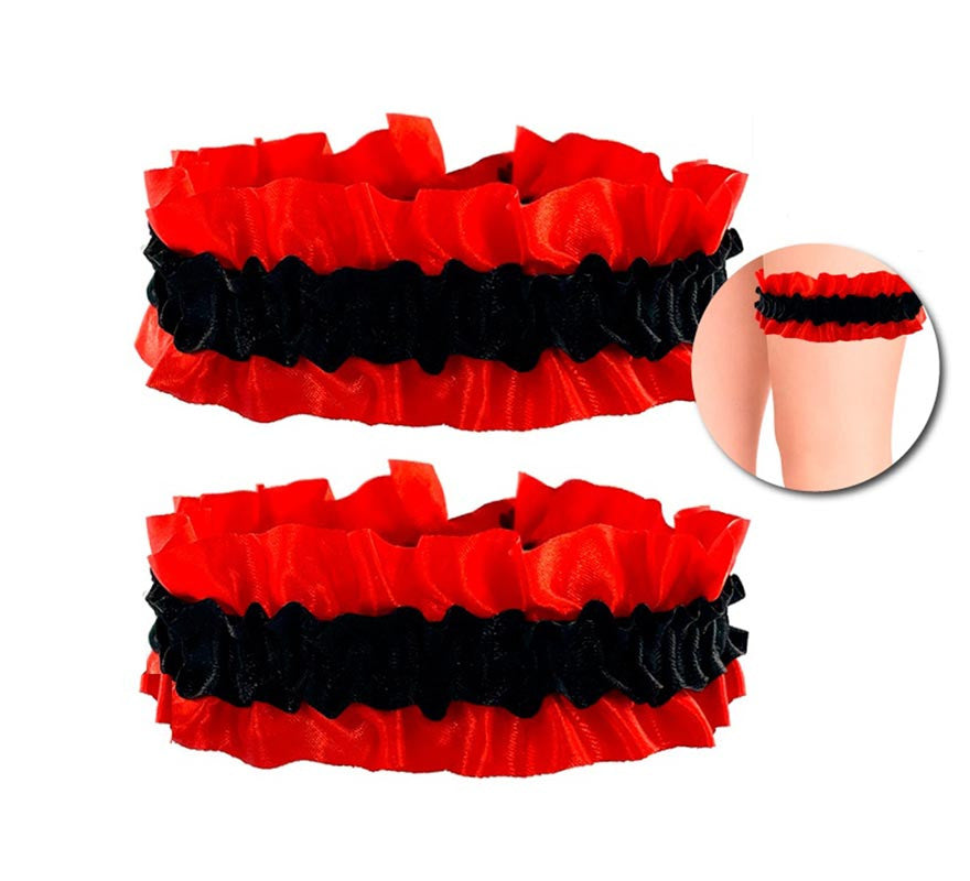 Translation missing: de.Pack de 2 Ligueros rojo y negro