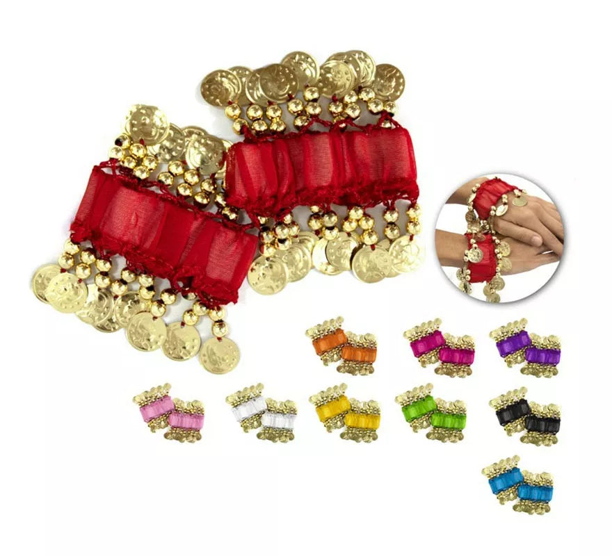 Translation missing: de.Pack de 2 Pulseras con monedas colores surtidos