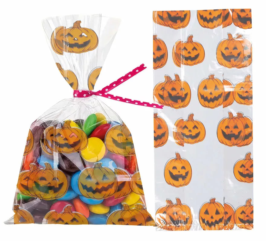 Translation missing: de.Pack de 20 Bolsas Caramelos Calabazas de 28X13 cm