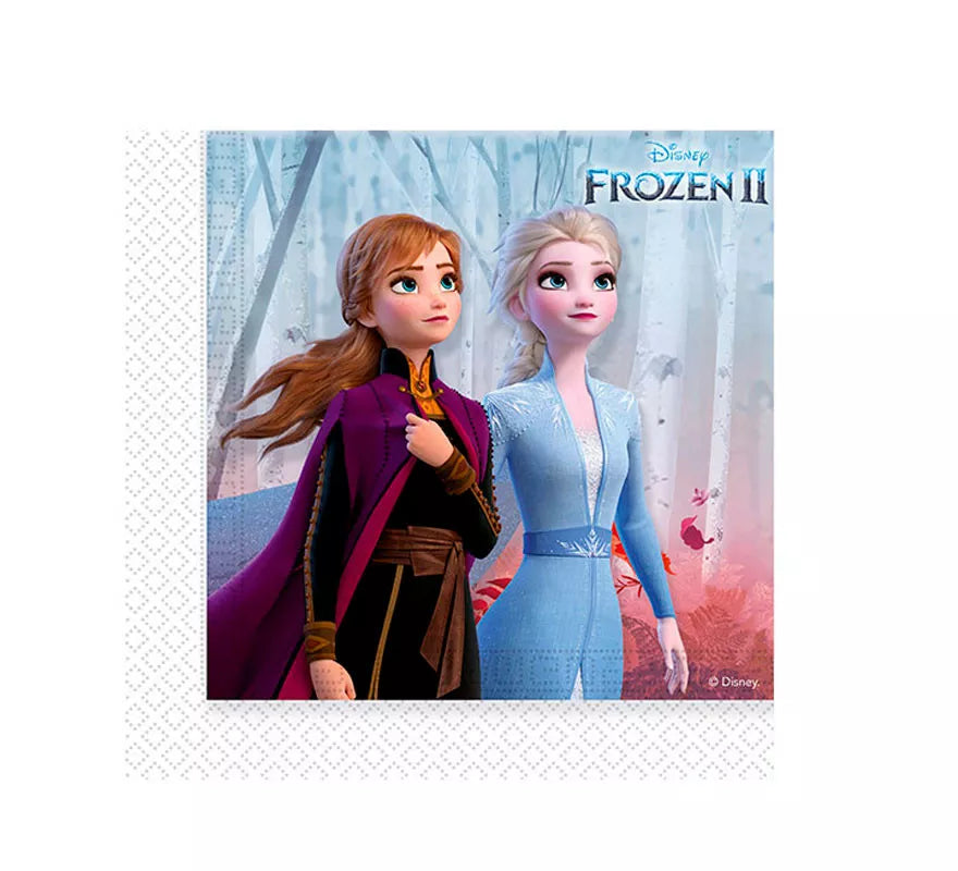 Translation missing: de.Pack de 20 Servilletas de Frozen 2 de Papel de 33x33 cm