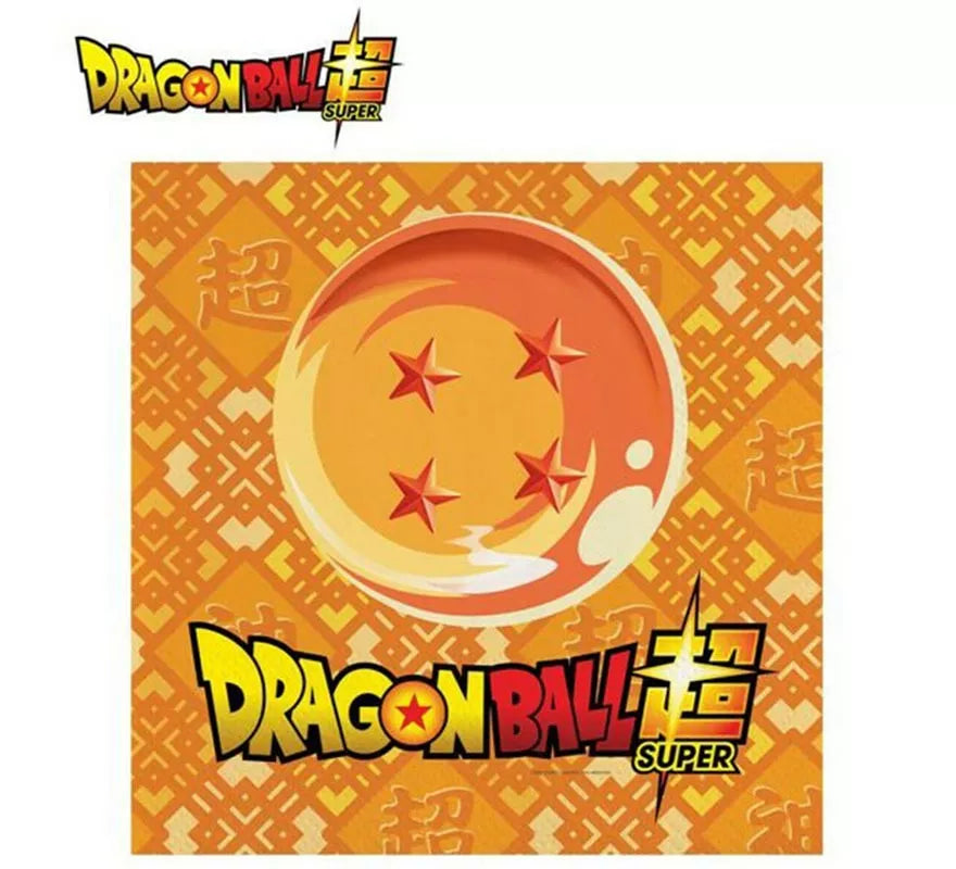 Translation missing: de.Pack de 20 Servilletas de papel de 33x33 cm de Dragon Ball