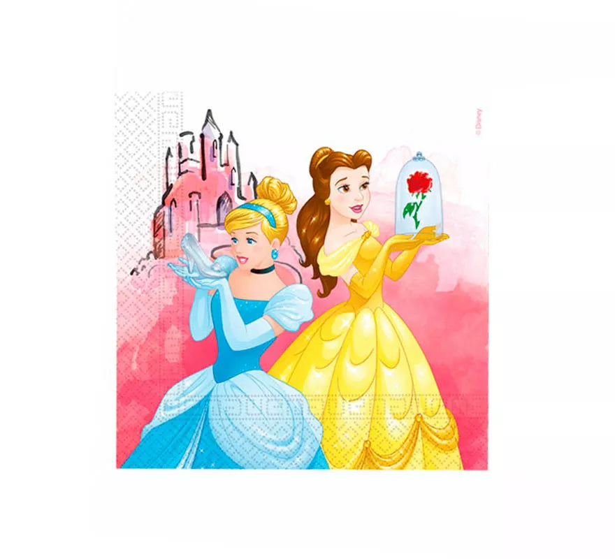 Translation missing: de.Pack de 20 Servilletas de Princesas Disney de Papel de 33 x 33 cm