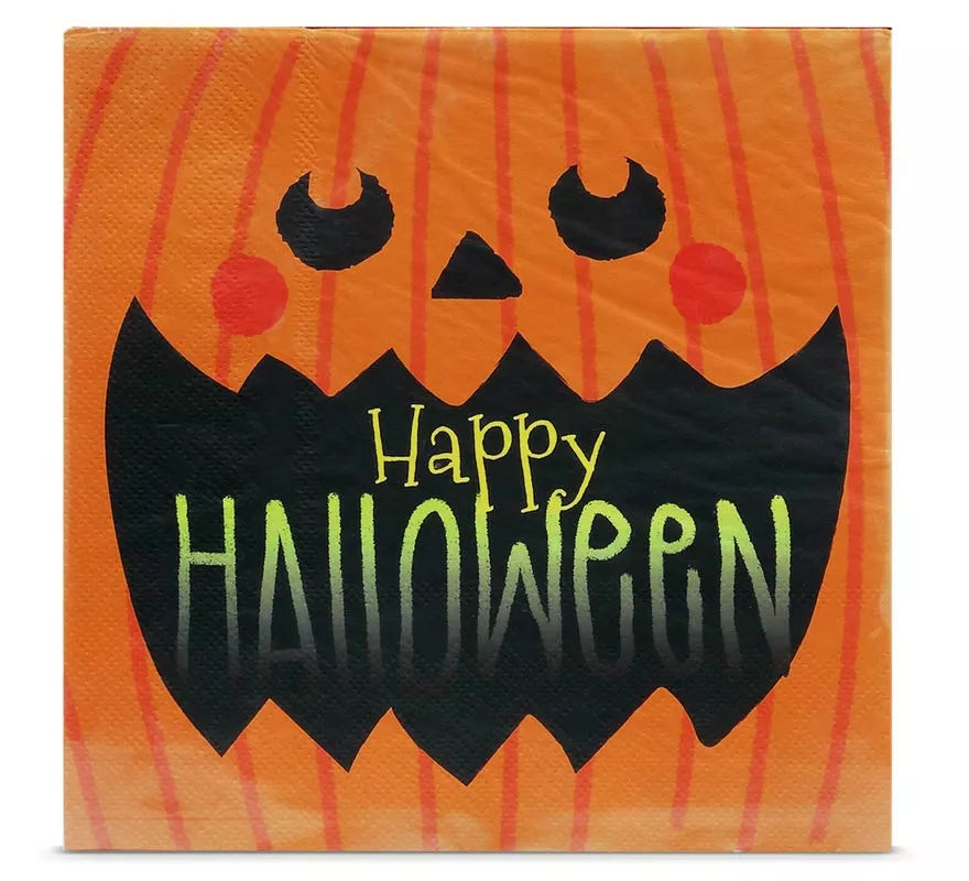 Translation missing: de.Pack de 20 Servilletas Happy Halloween de 33x33 cm