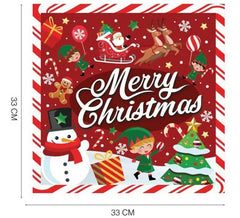 Packung mit 20 Servietten „Merry Christmas“ im Format 33 x 33 cm