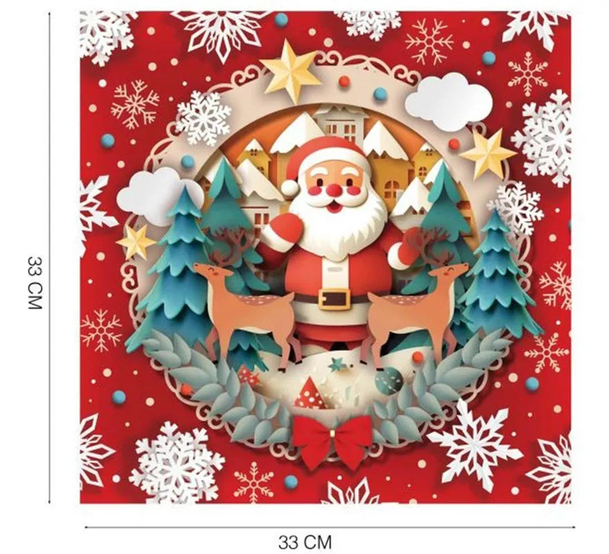 Translation missing: de.Pack de 20 Servilletas Papá Noel de 33x33 cm