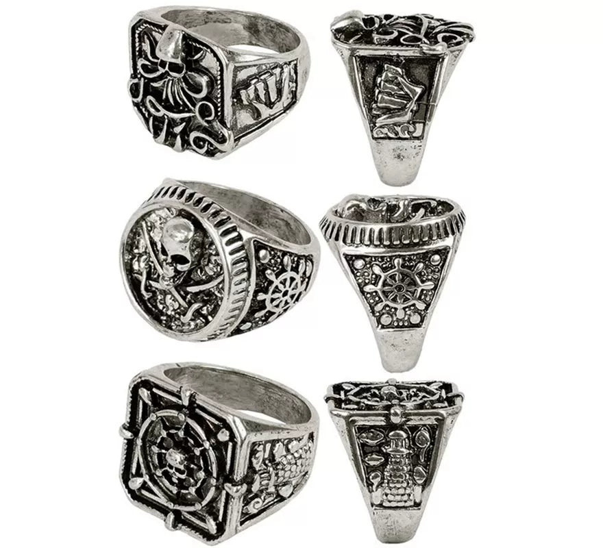 Translation missing: de.Pack de 3 Anillos de Pirata surtidos