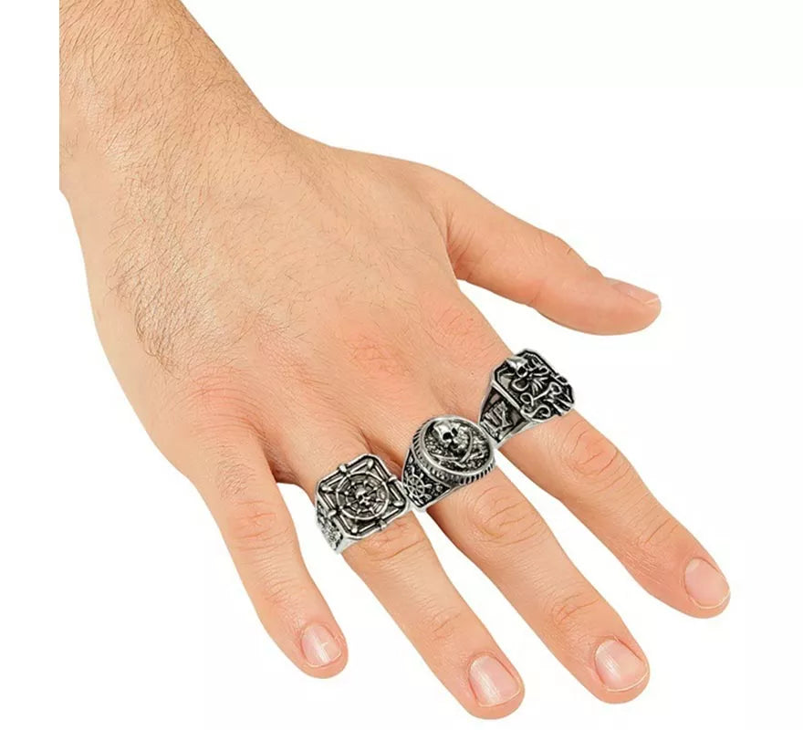 Translation missing: es.Pack de 3 Anillos de Pirata surtidos