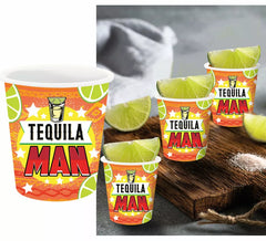Packung mit 3 Tequila Man Shots von 5x6 cm