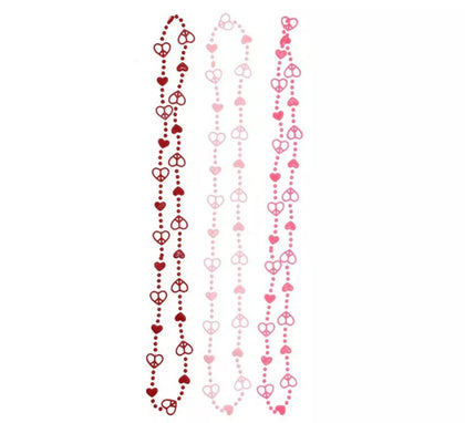 Pack de 3 Collares Corazón de 42 cm colores surtidos