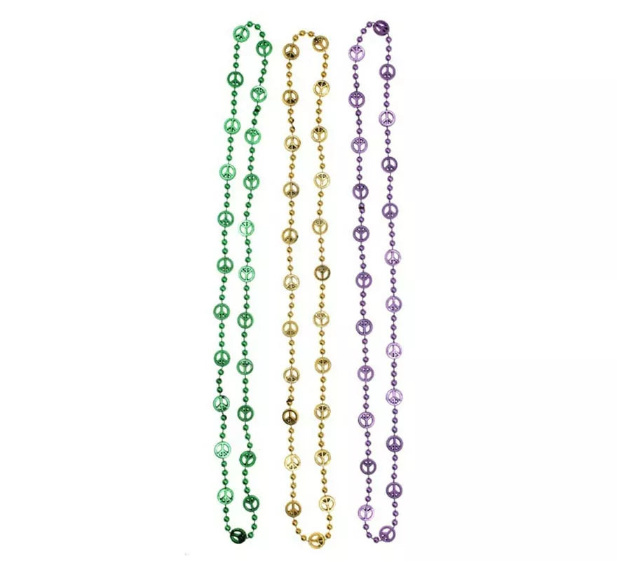 Translation missing: de.Pack de 3 Collares símbolo de Paz de 42 cm colores surtidos
