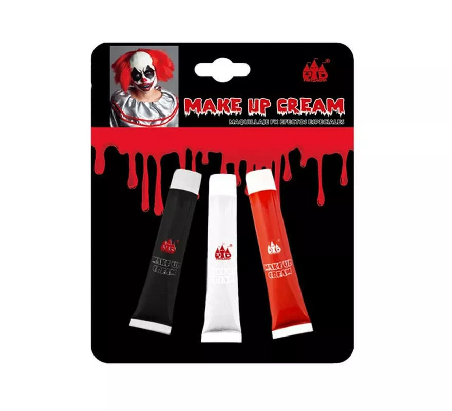 Translation missing: de.Pack de 3 Maquillajes Cream negro, blanco y rojo