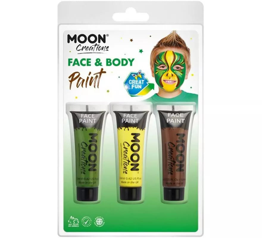Translation missing: es.Pack de 3 Maquillajes para Cara y Cuerpo de 12 ml Jungla