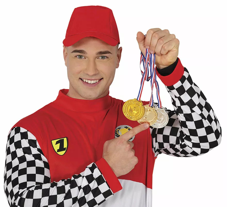 Pack de 3 Medallas: Bronce, plata y dorado de 7 cm