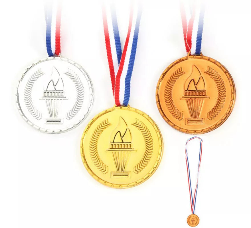 Translation missing: de.Pack de 3 Medallas Olímpicas con cinta de 40 cm