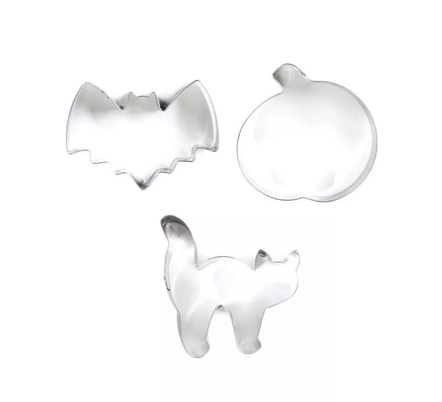 Translation missing: de.Pack de 3 Moldes de Repostería calabaza, murciélago y gato