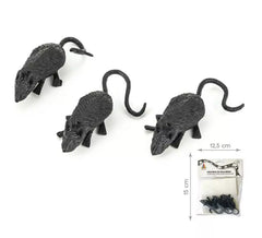 3 Stück schwarze Mäuse
