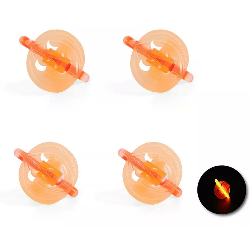 Translation missing: de.Pack de 4 Anillos Calabaza luminiscente de 4x2,5x3 cm