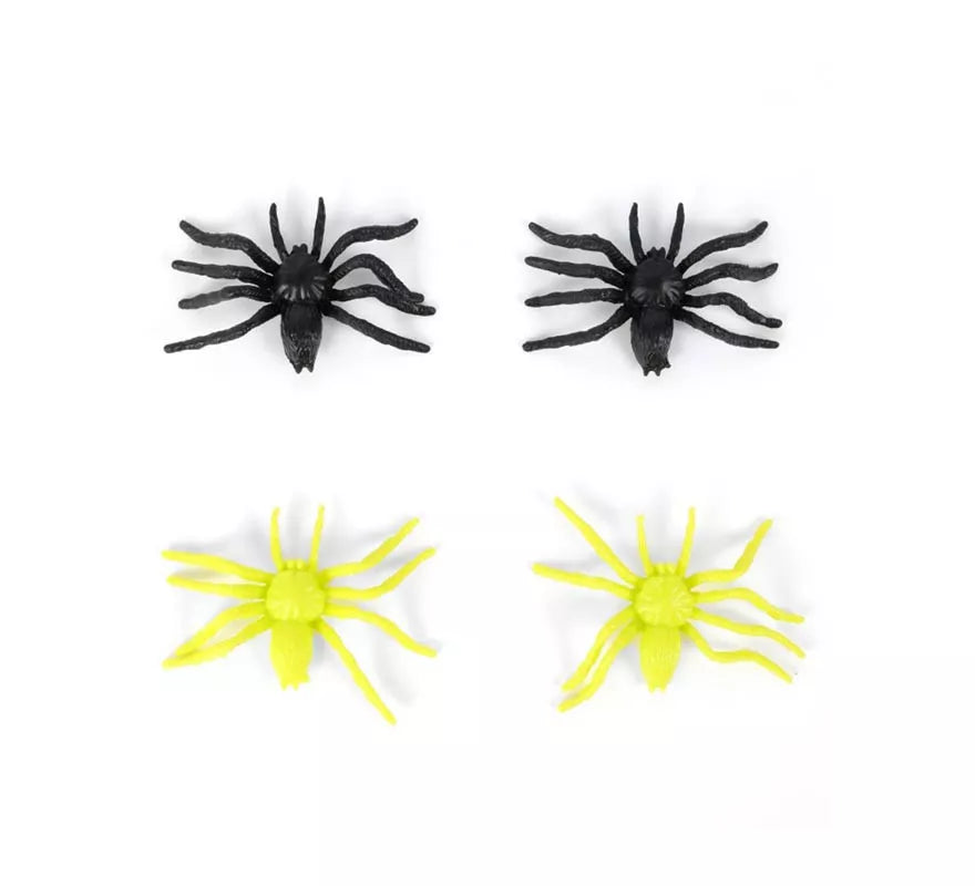 Translation missing: de.Pack de 4 Arañas negro y amarillo decorativas