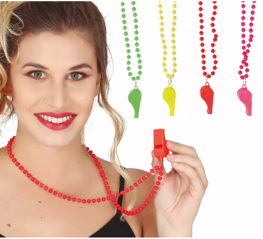 Translation missing: de.Pack de 4 Collares Neón con Silbato en colores surtidos