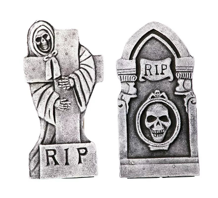Translation missing: de.Pack de 4 Lápidas Calaveras de 21,5x6,5x42 cm